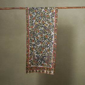 Multicolor Handpainted Cotton Kalamkari Stole