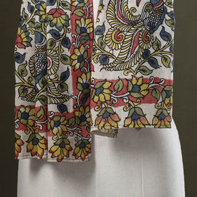 Multicolor Handpainted Cotton Kalamkari Stole
