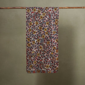 Multicolor Handpainted Cotton Kalamkari Stole
