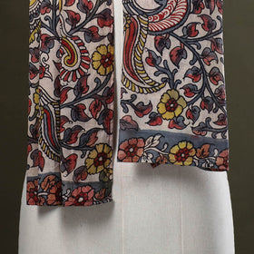 Multicolor Handpainted Cotton Kalamkari Stole