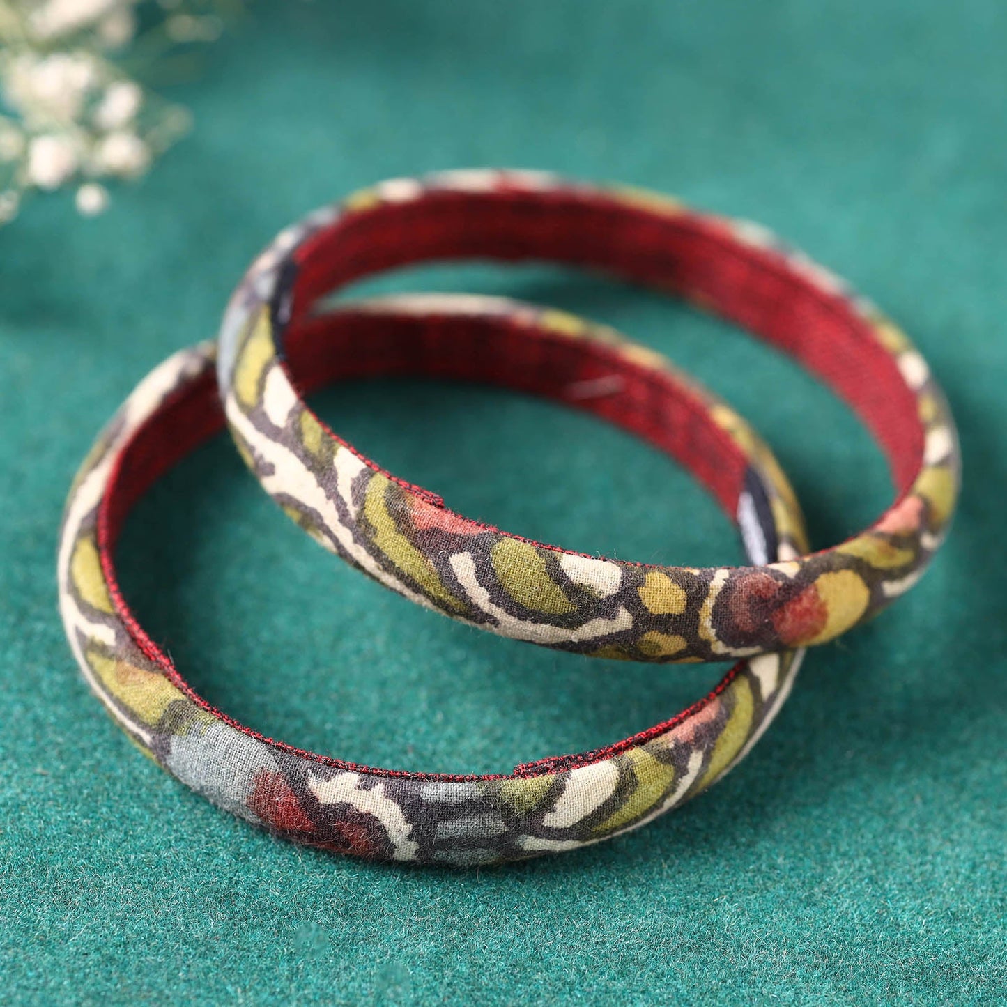 Buy Handpainted Kalamkari Natural Dyed Bangle Online at iTokri.com