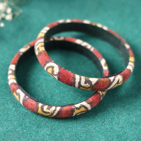  Handpainted Kalamkari Natural Dyed Bangle Online at iTokri.com