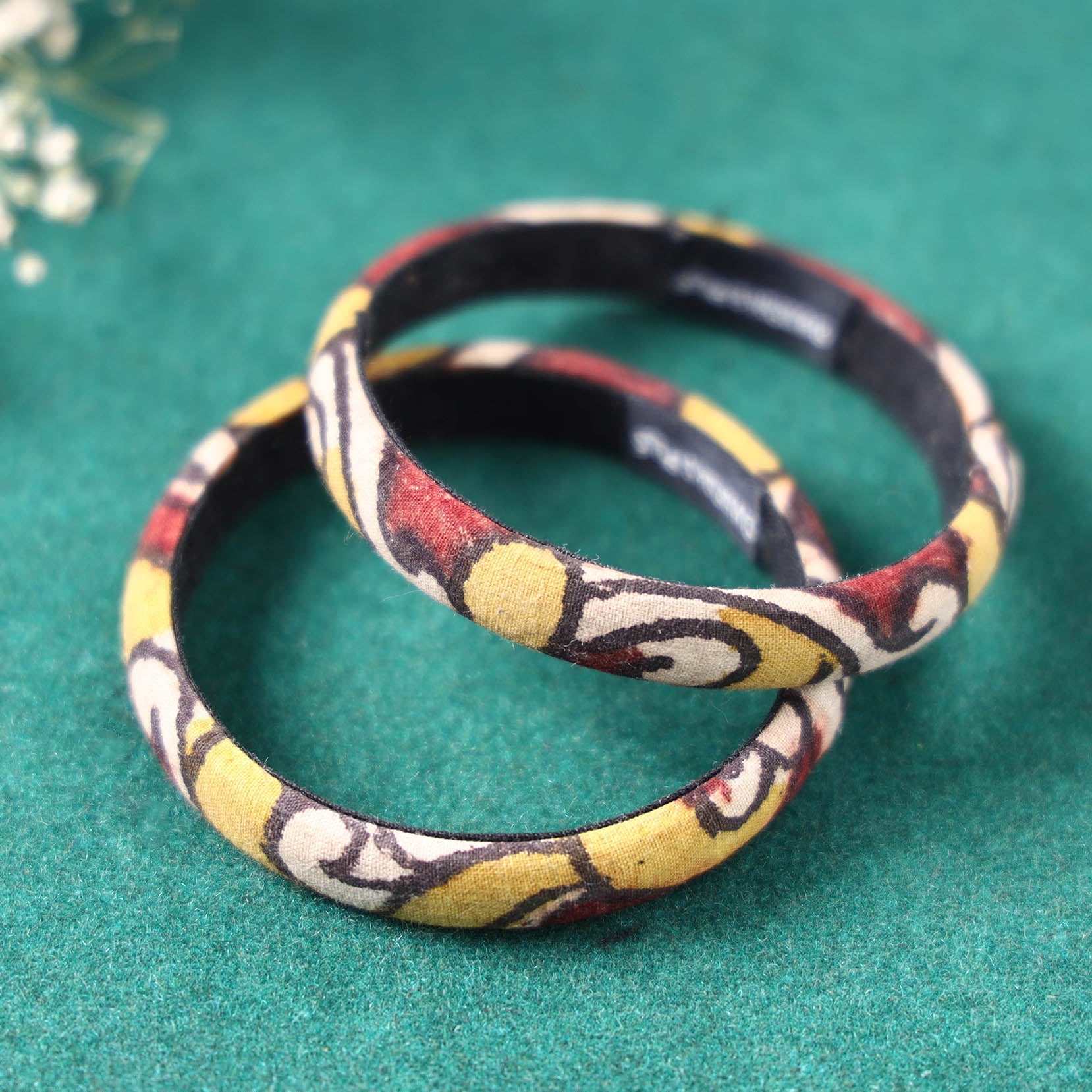  Handpainted Kalamkari Natural Dyed Bangle Online at iTokri.com