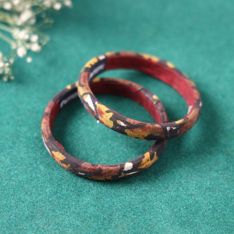  Handpainted Kalamkari Natural Dyed Bangle Online at iTokri.com