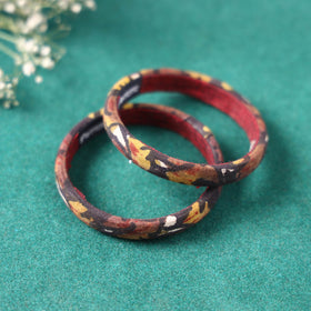  Handpainted Kalamkari Natural Dyed Bangle Online at iTokri.com