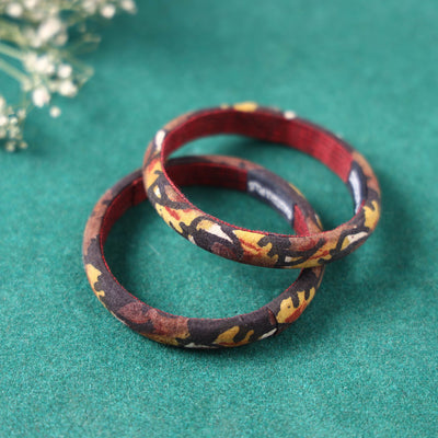  Handpainted Kalamkari Natural Dyed Bangle 