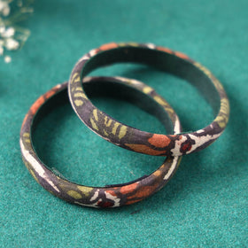 Handpainted Kalamkari Natural Dyed Bangle (Set of 2)