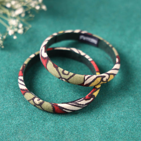  Handpainted Kalamkari Natural Dyed Bangle 