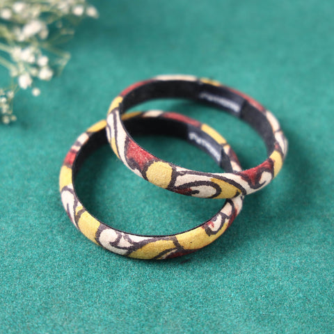 Handpainted Kalamkari Natural Dyed Bangle Online at iTokri.com
