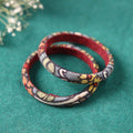  Handpainted Kalamkari Natural Dyed Bangle Online at iTokri.com
