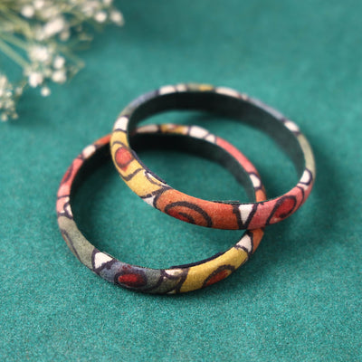 Handpainted Kalamkari Natural Dyed Bangle Online at iTokri.com