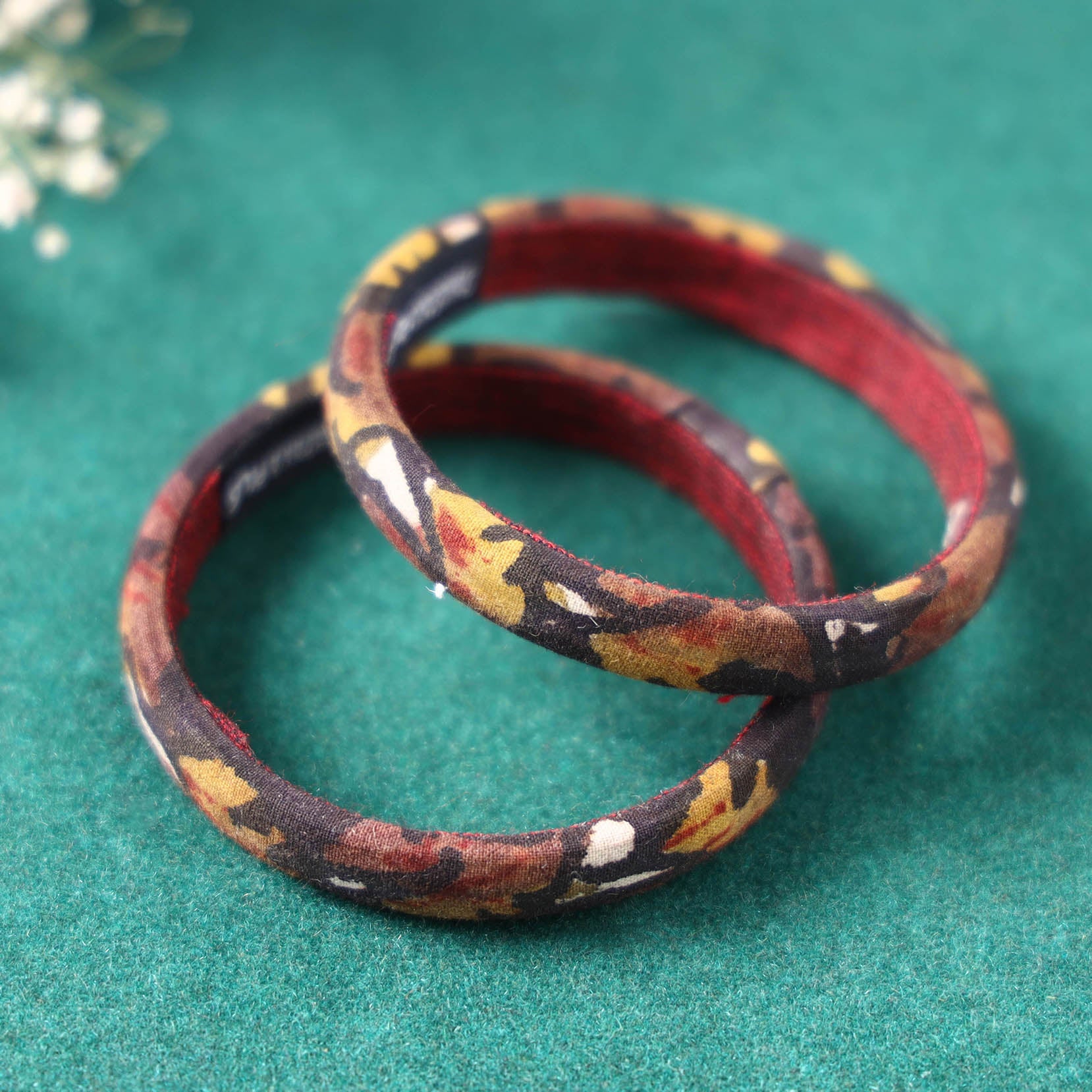  Handpainted Kalamkari Natural Dyed Bangle Online at iTokri.com