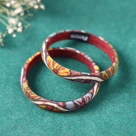  Handpainted Kalamkari Natural Dyed Bangle 