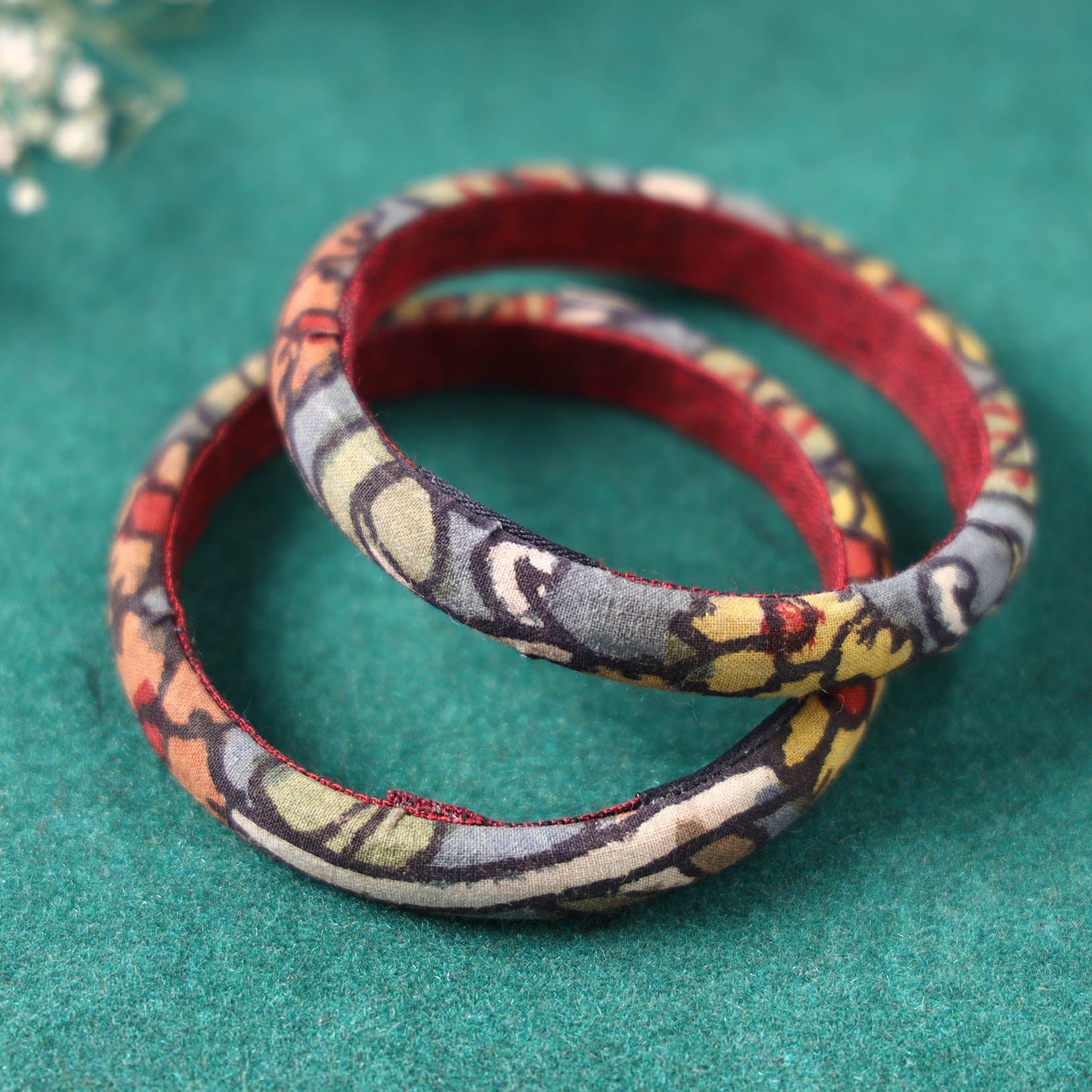  Handpainted Kalamkari Natural Dyed Bangle Online at iTokri.com