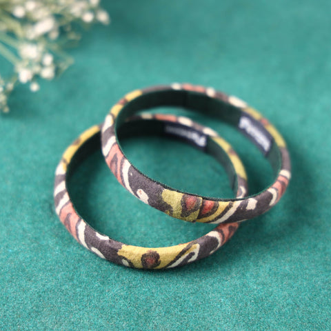  Handpainted Kalamkari Natural Dyed Bangle 