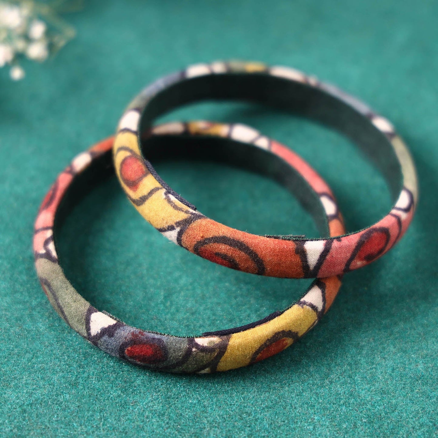  Handpainted Kalamkari Natural Dyed Bangle Online at iTokri.com