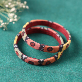  Handpainted Kalamkari Natural Dyed Bangle 