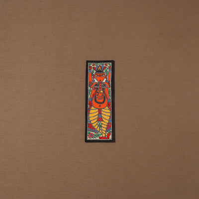 Handpainted madhubani painting by hira devi (11 x 3 in) 60