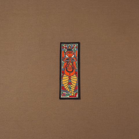 Handpainted madhubani painting by hira devi (11 x 3 in) 60