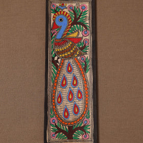 Handpainted madhubani painting by hira devi (11 x 3 in) 61