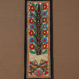 Handpainted madhubani painting by hira devi (11 x 3 in) 62