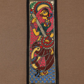 Handpainted madhubani painting by hira devi (11 x 3 in) 64