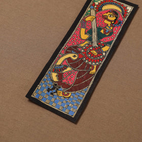 Handpainted madhubani painting by hira devi (11 x 3 in) 64