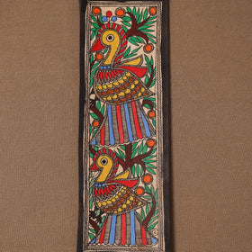 Handpainted madhubani painting by hira devi (11 x 3 in) 65