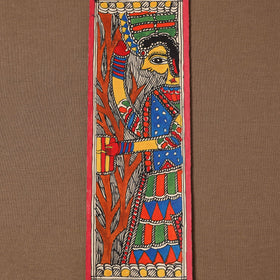 Handpainted madhubani painting by hira devi (11 x 3 in) 69