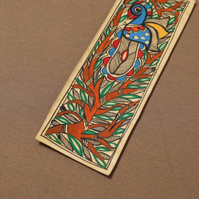 Handpainted madhubani painting by hira devi (11 x 3 in) 71