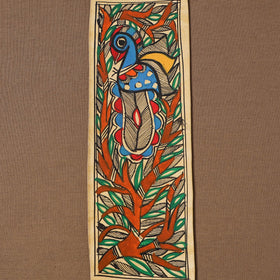 Handpainted madhubani painting by hira devi (11 x 3 in) 71