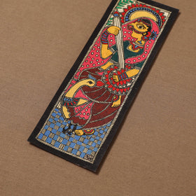 Handpainted madhubani painting by hira devi (11 x 3 in) 73