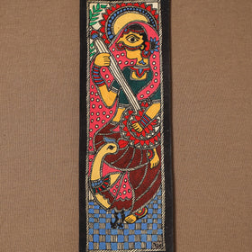 Handpainted madhubani painting by hira devi (11 x 3 in) 73