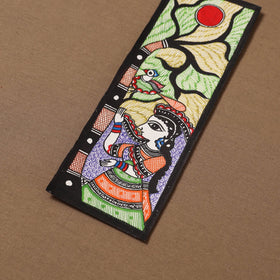 Handpainted madhubani painting by hira devi (11 x 3 in) 74