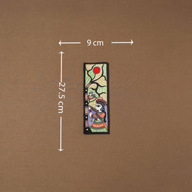 Handpainted madhubani painting by hira devi (11 x 3 in) 74