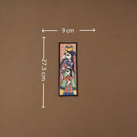 Handpainted madhubani painting by hira devi (11 x 3 in) 75