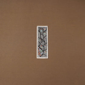 Handpainted madhubani painting by hira devi (11 x 3 in) 76