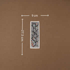 Handpainted madhubani painting by hira devi (11 x 3 in) 76