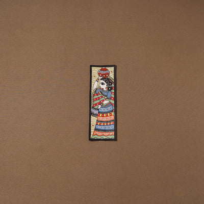 Handpainted madhubani painting by hira devi (11 x 3 in) 78