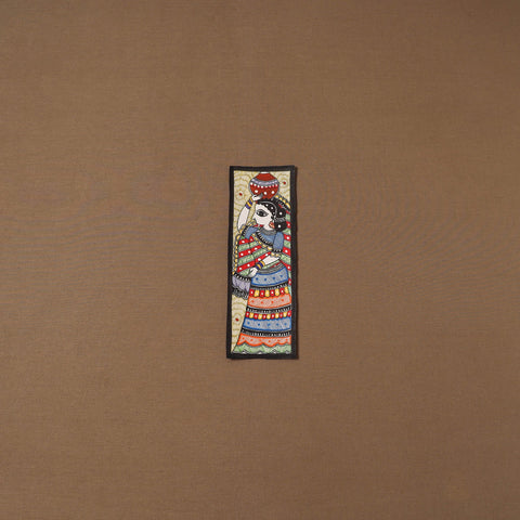 Handpainted madhubani painting by hira devi (11 x 3 in) 78