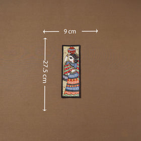 Handpainted madhubani painting by hira devi (11 x 3 in) 78