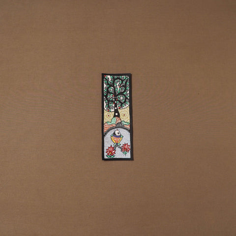 Handpainted madhubani painting by hira devi (11 x 3 in) 79