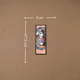 Handpainted madhubani painting by hira devi (11 x 3 in) 82