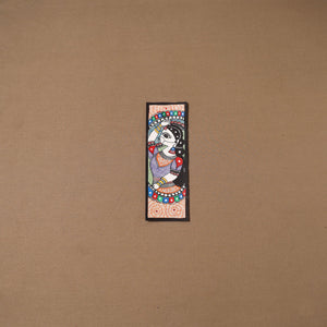 Handpainted madhubani painting by hira devi (11 x 3 in) 82