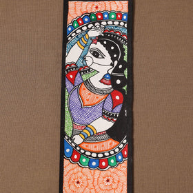 Handpainted madhubani painting by hira devi (11 x 3 in) 82