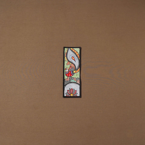 Handpainted madhubani painting by hira devi (11 x 3 in) 84