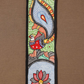 Handpainted madhubani painting by hira devi (11 x 3 in) 84