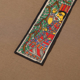 Handpainted madhubani painting by hira devi (11 x 3 in) 90