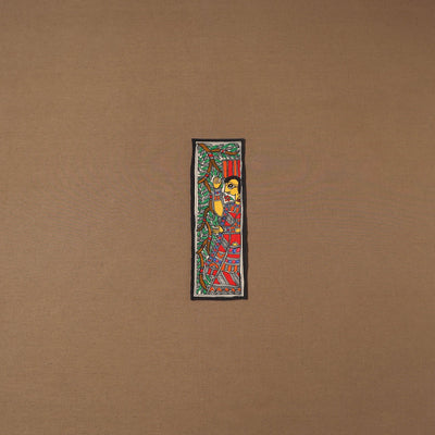 Handpainted madhubani painting by hira devi (11 x 3 in) 90