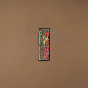 Handpainted madhubani painting by hira devi (11 x 3 in) 90